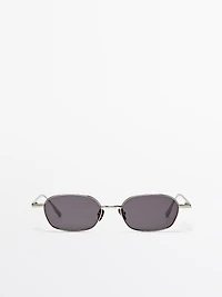 Hexagonal metal sunglasses
