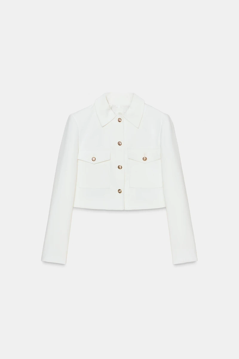 VESTE COURTE À POCHES