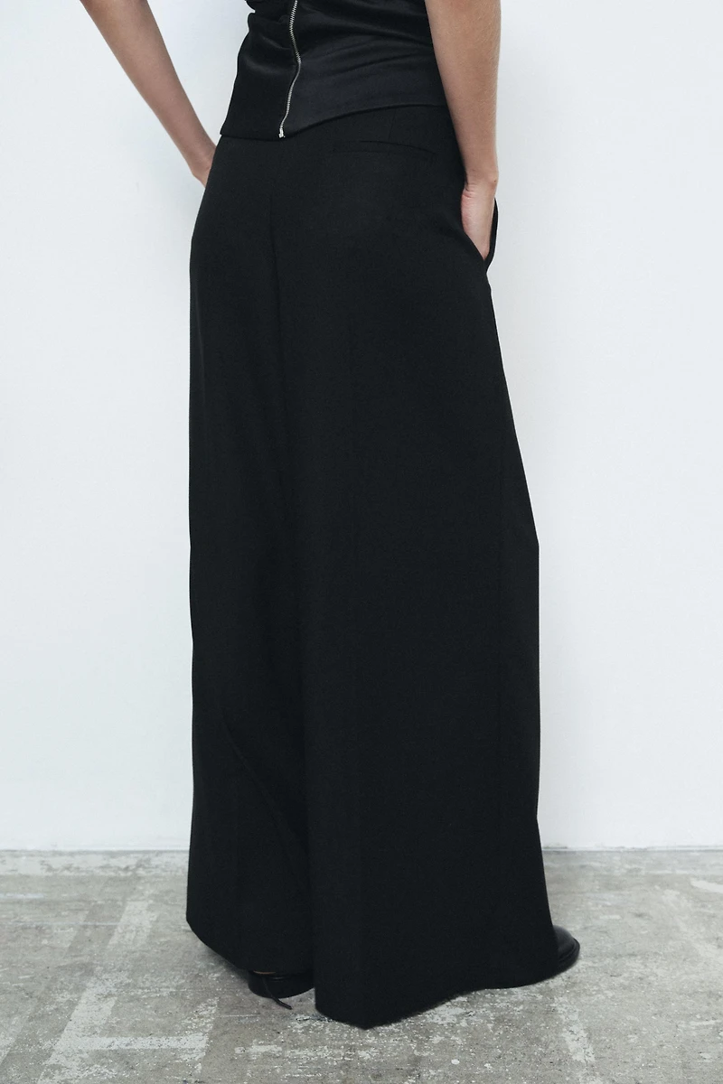WIDE LEG PLEATED PANTS ZW COLLECTION