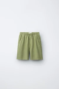 FLOWY LINEN BLEND SHORTS