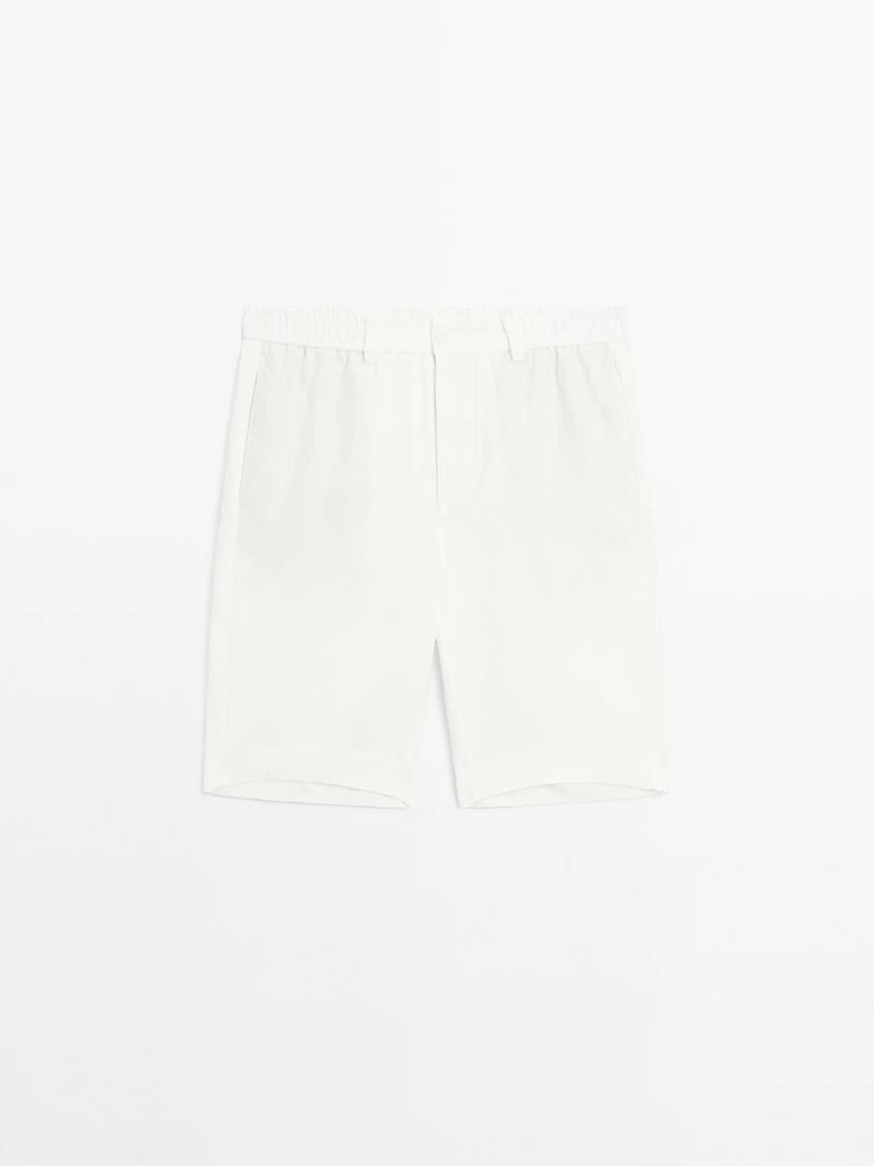 Bermuda léger 100 % lin