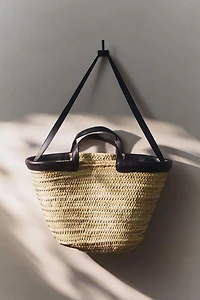 LEATHER DETAIL TOTE BAG