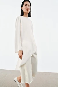 ZW COLLECTION SATIN ASYMMETRIC TOP