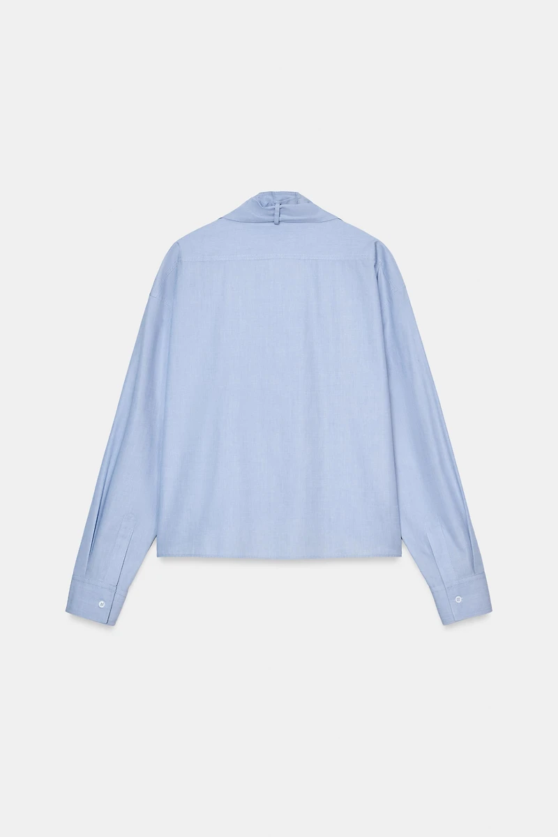 ZW COLLECTION BOW SHIRT