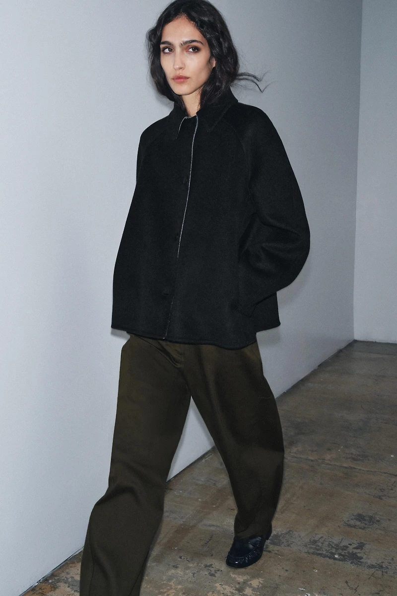 WOOL BLEND JACKET ZW COLLECTION