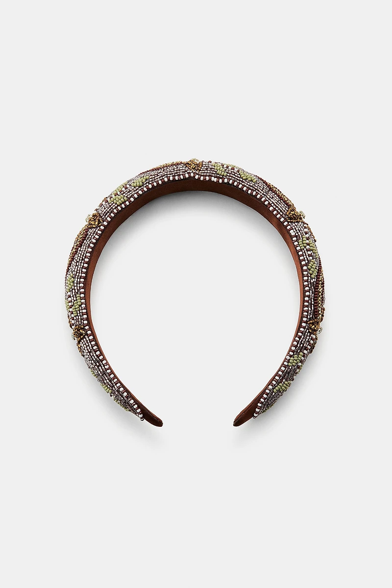 PADDED BEADED HEADBAND