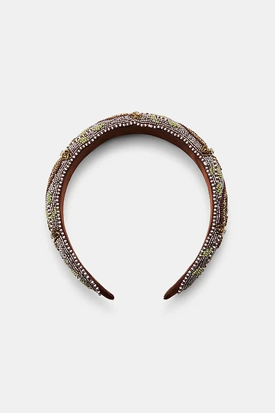 PADDED BEADED HEADBAND