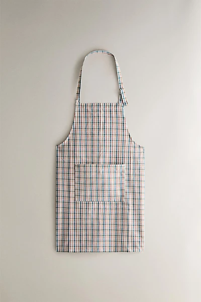 CHECK COTTON APRON