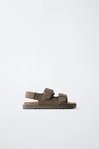 LEATHER BUCKLE SANDALS
