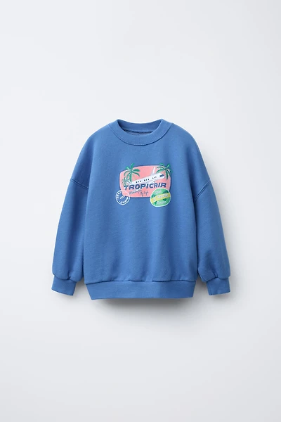 PATCH PRINT SWEATSHIRT