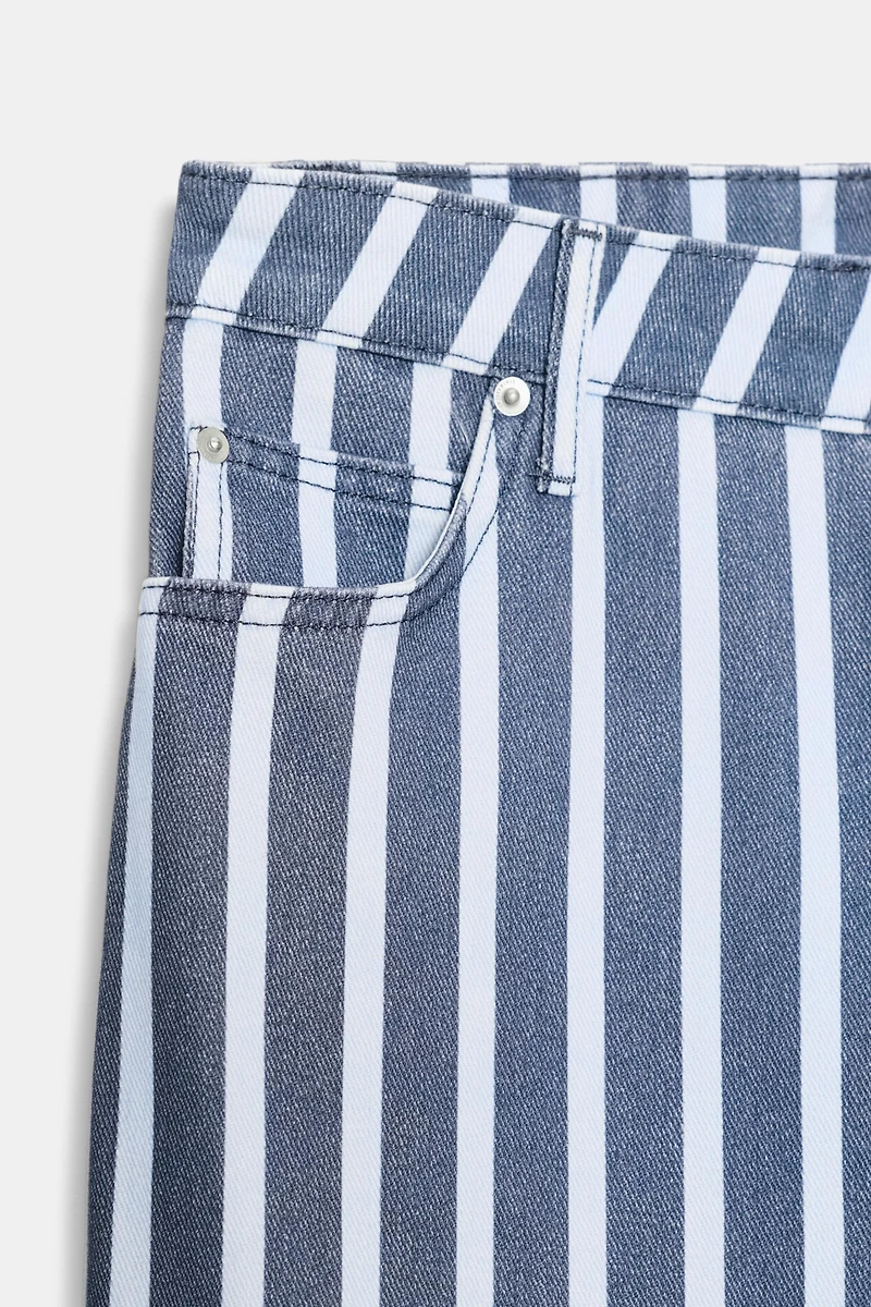 JEAN ZW COLLECTION LOOSE TAILLE MOYENNE RAYURES