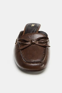 LEATHER SLINGBACK BOAT SHOES