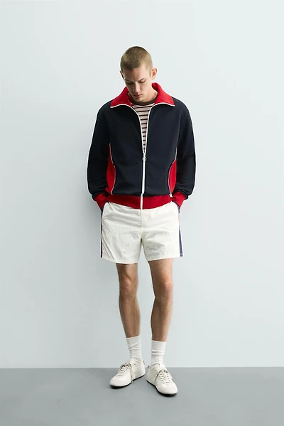 VESTE COLOR BLOCK RÉTRO