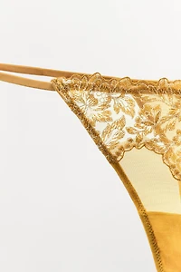 MESH LACE THONG