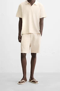 COTTON LINEN SHORTS