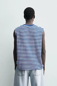 STRIPED JACQUARD TANK TOP