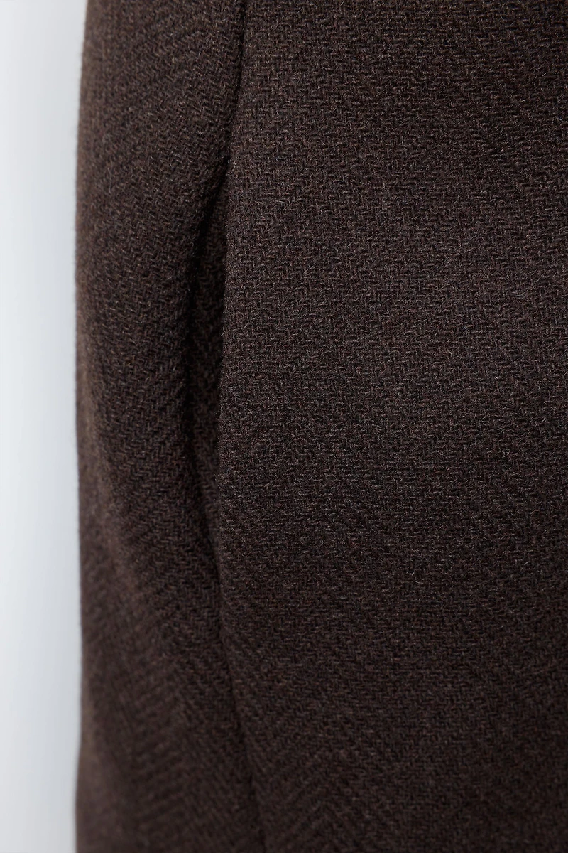 MANTEAU EN DRAP DE LAINE