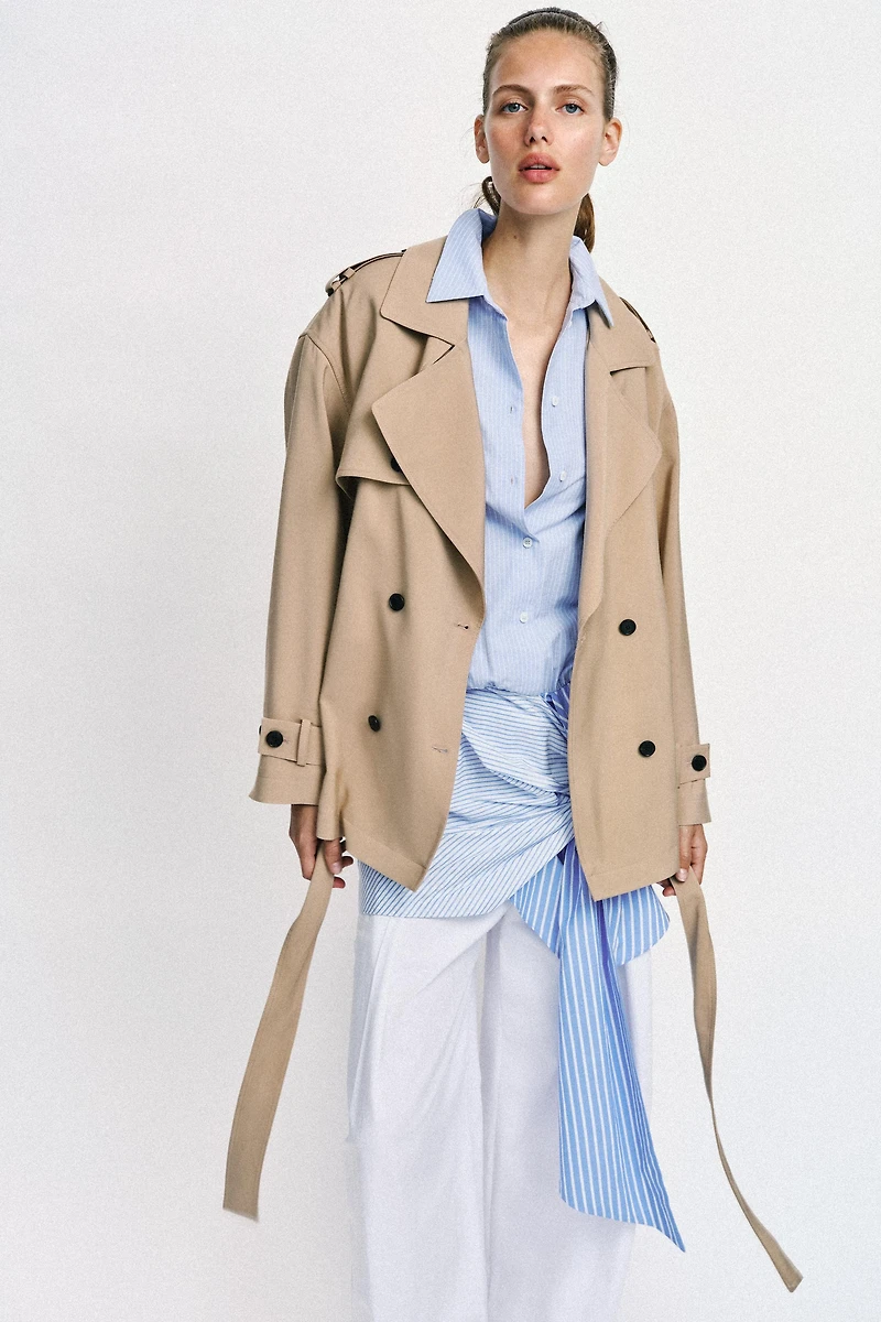 BELTED TRENCH JACKET