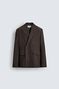 BLAZER CROISÉ EN LAINE