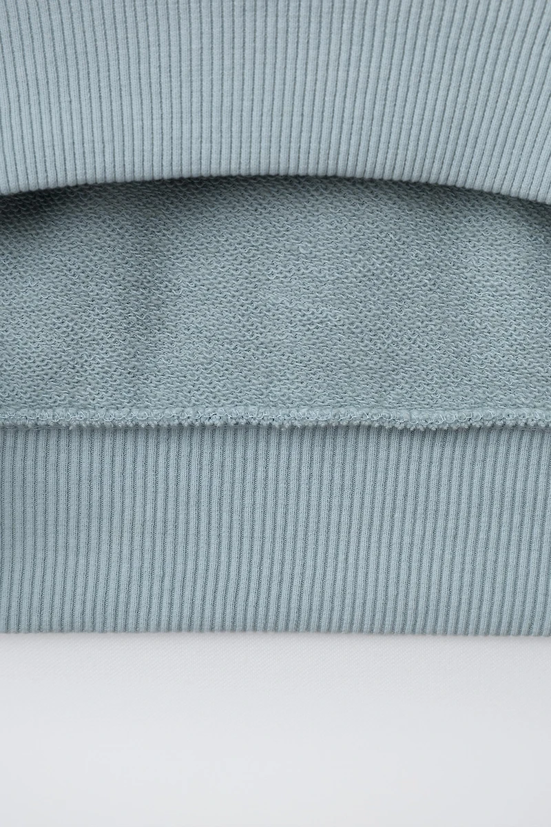 TEXT SWEATSHIRT AND BERMUDA SET