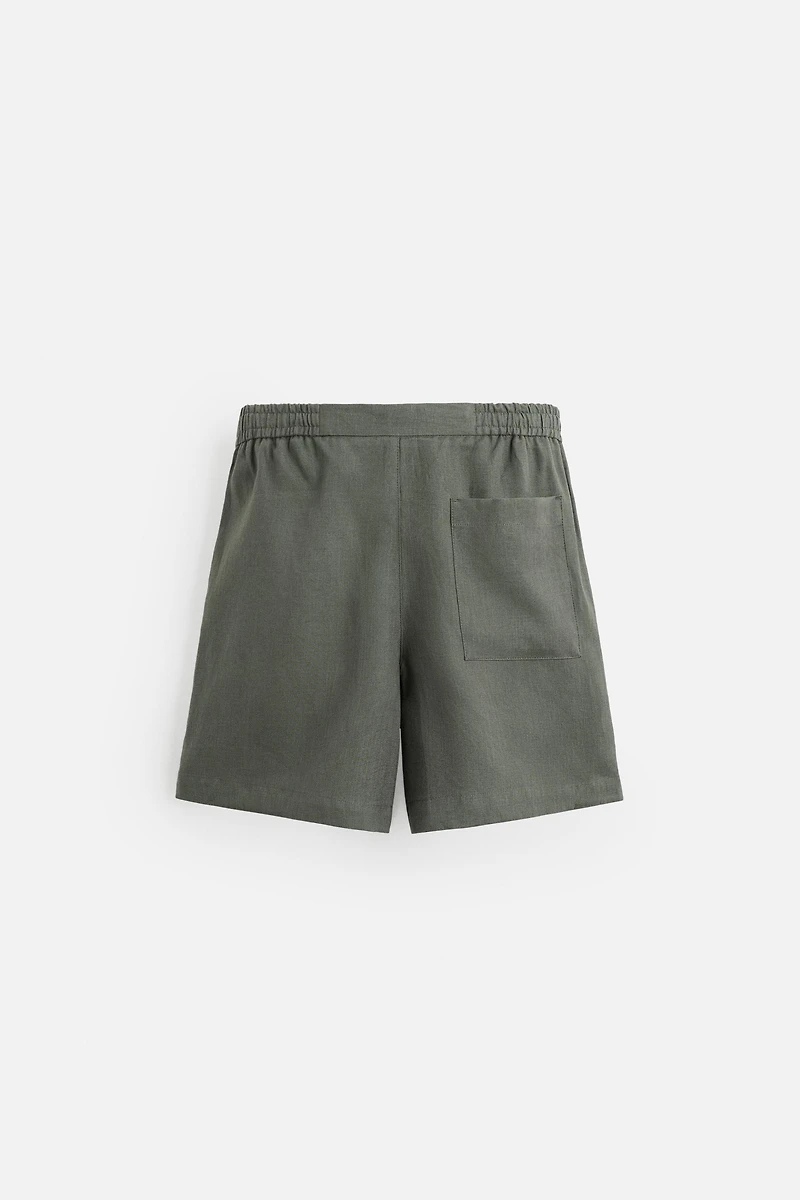 100% LINEN SHORTS