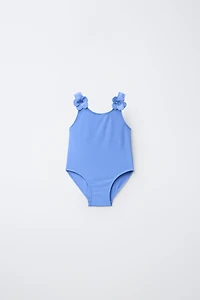 2-6 YEARS/ 3D FLOWER TEXTURED SWIMSUIT