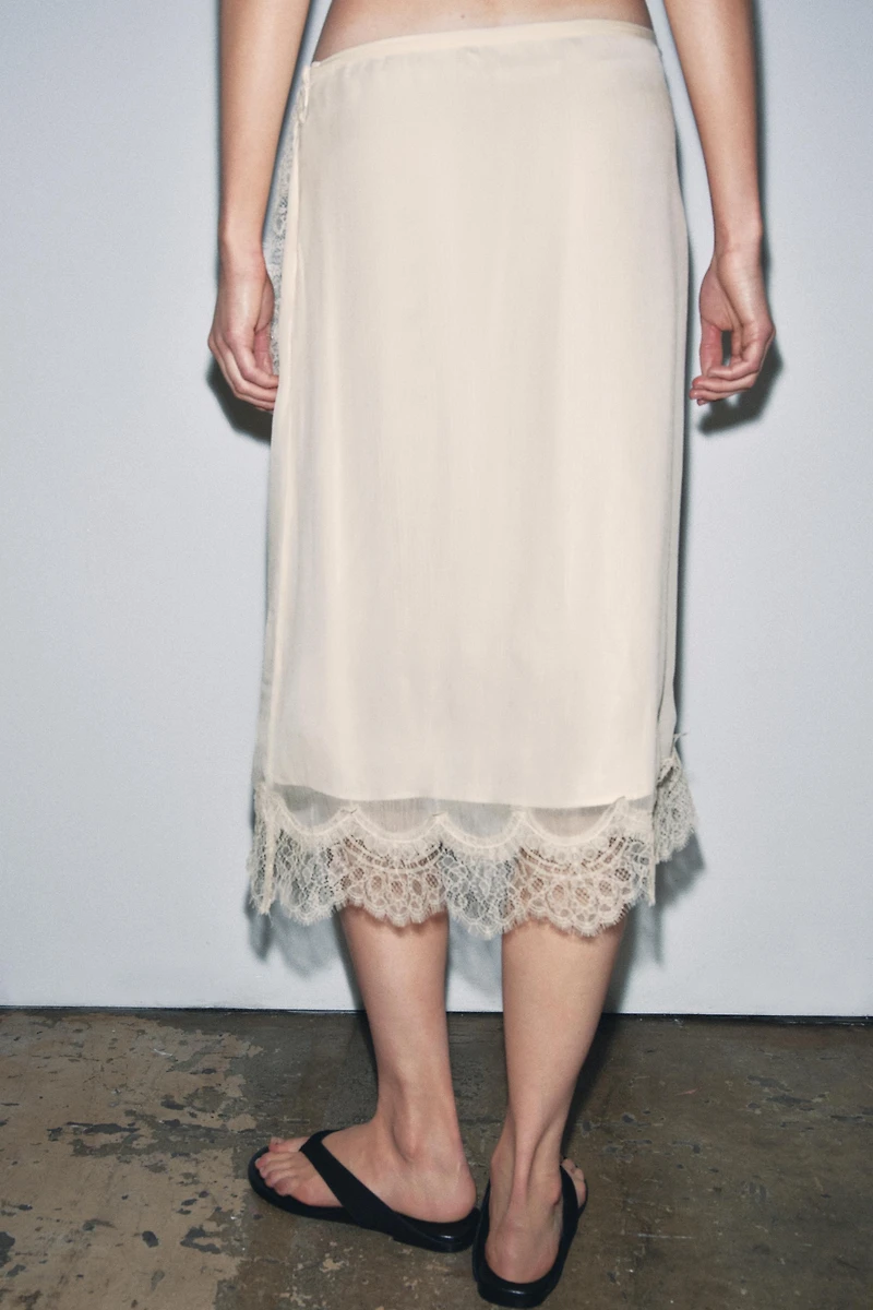 ZW COLLECTION LACE PAREO SKIRT