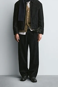 RELAXED FIT VELOUR PANTS