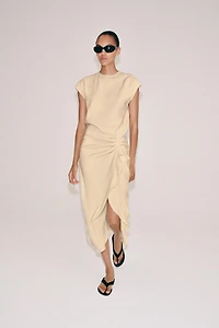 ZW COLLECTION RUFFLED MIDI DRESS