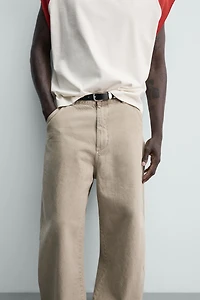 WASHED BALLOON FIT PANTS