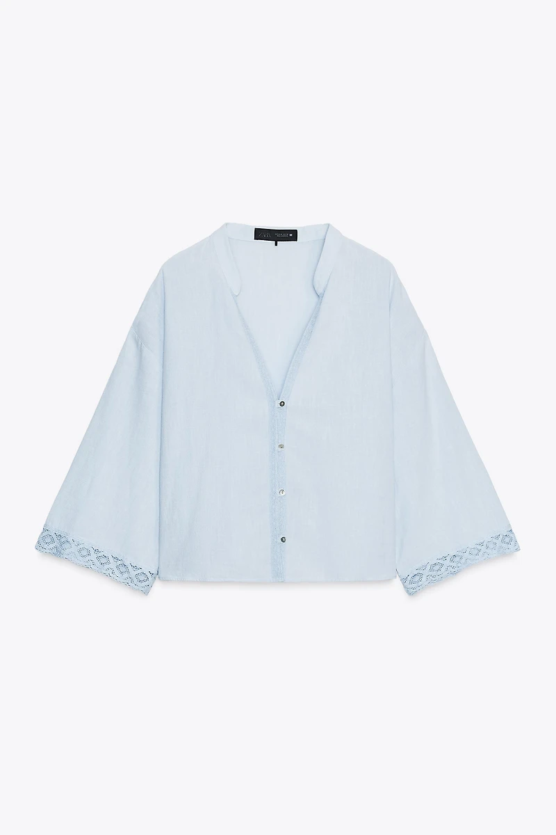LACE SHORT SHIRT
