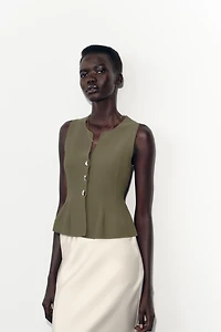PEPLUM KNIT TOP