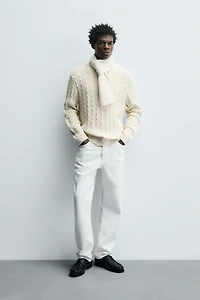 TEXTURED WOVEN SWEATER