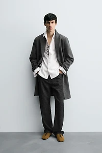 MANTEAU REGULAR FIT AVEC LAINE