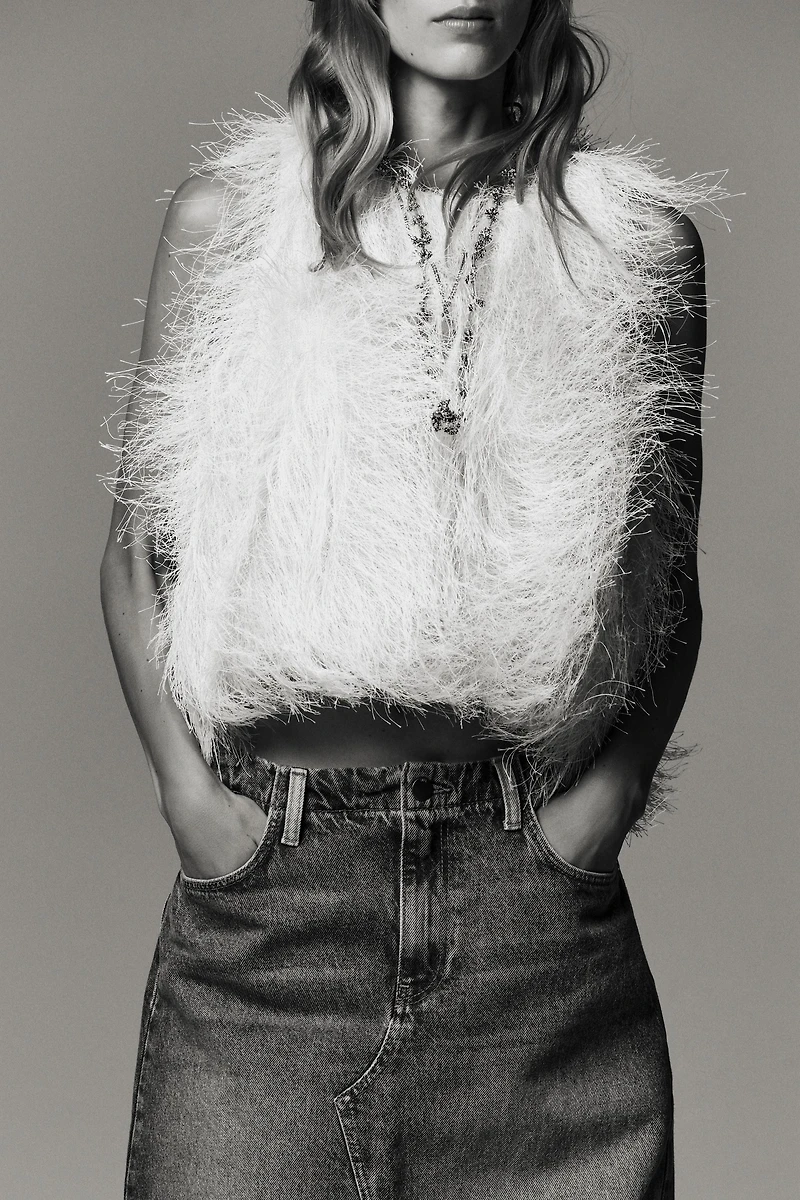 FRINGED CROP TOP