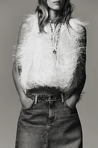 FRINGED CROP TOP