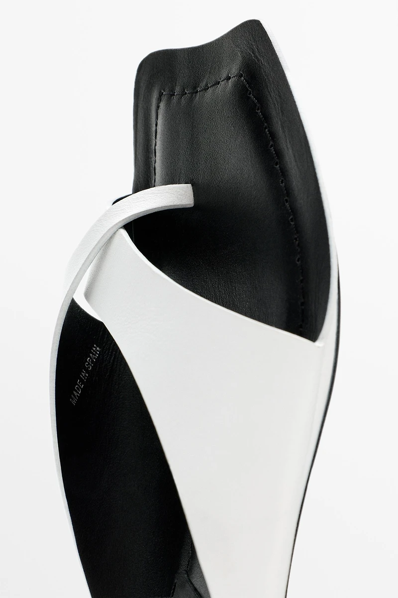 Leather high-heel sandals - STUDIO