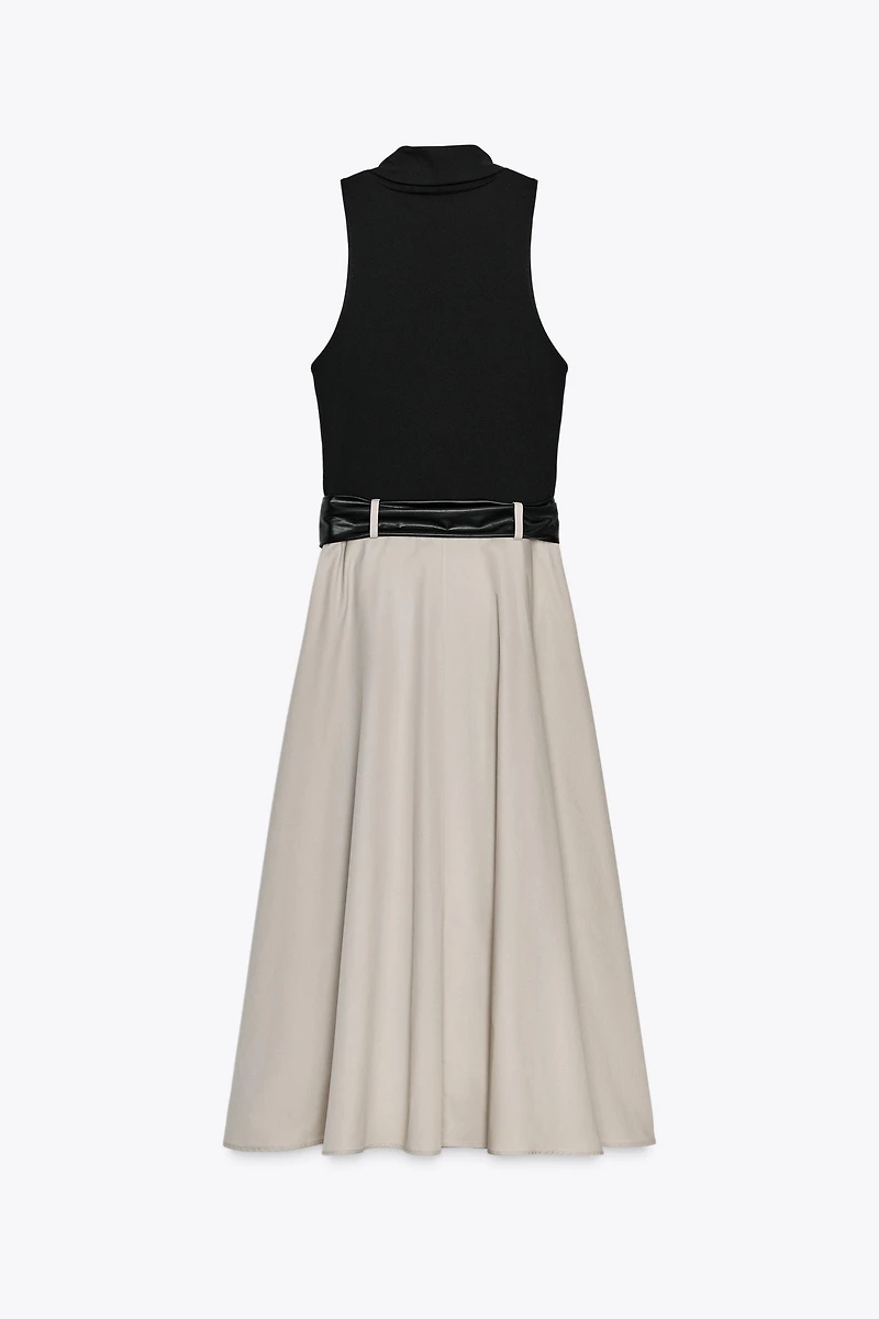 COMBINATION BELTED DRESS
