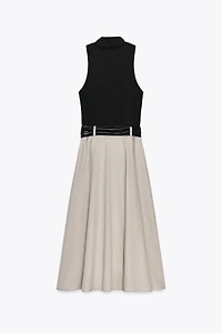 COMBINATION BELTED DRESS