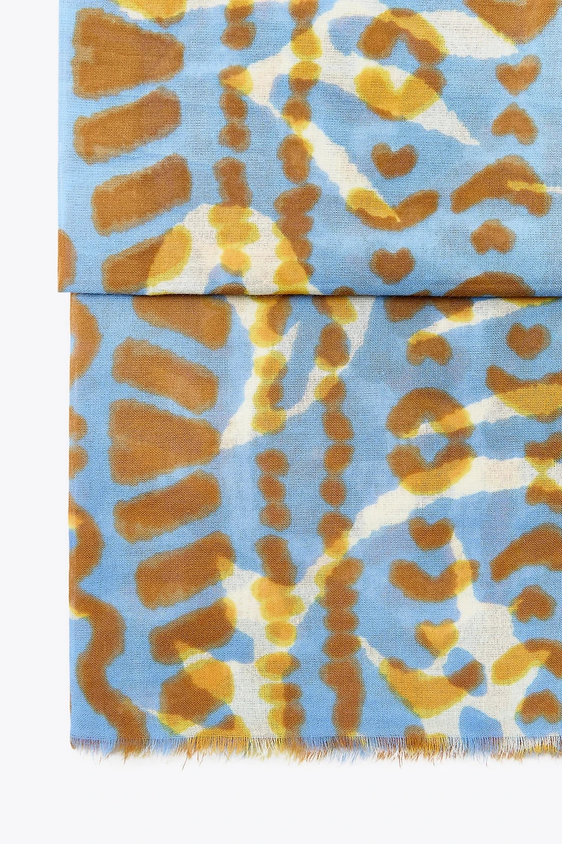 PRINTED COTTON SCARF