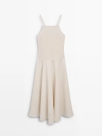 Long contrast dress