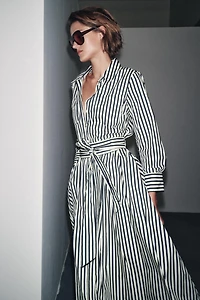 ZW COLLECTION STRIPED SHIRT DRESS