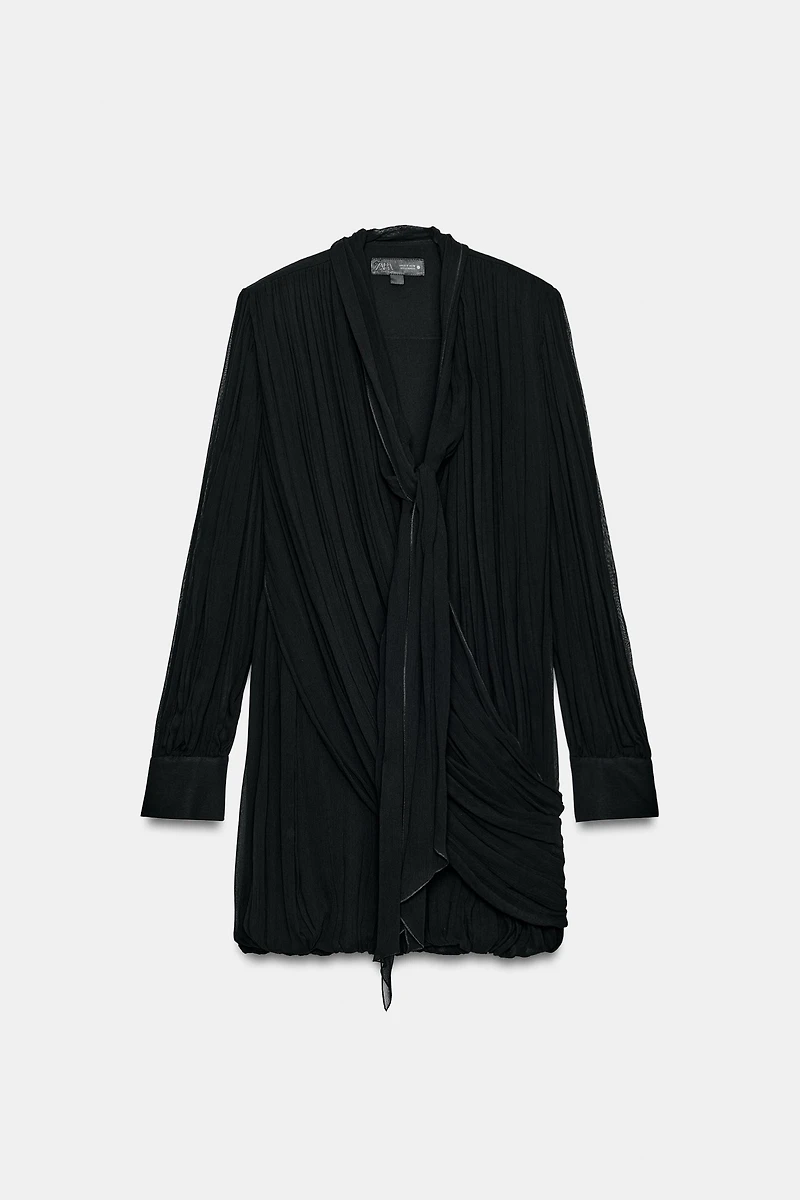 ZW COLLECTION DRAPED MINI DRESS