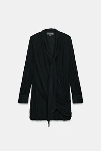 ZW COLLECTION DRAPED MINI DRESS