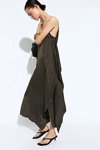 Asymmetrical flowing midi dress