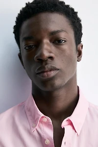 REGULAR FIT COTTON TWILL SHIRT