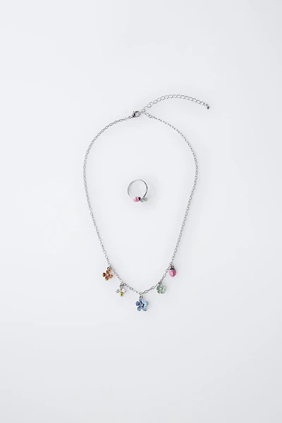 LOT COLLIER ET BAGUE FORMES