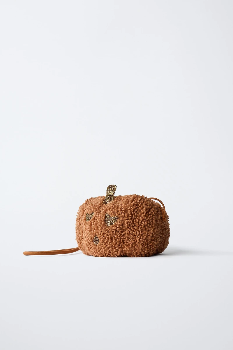 SAC BANDOULIÈRE CITROUILLE PEAU DE MOUTON