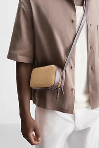 WOVEN CROSSBODY BAG