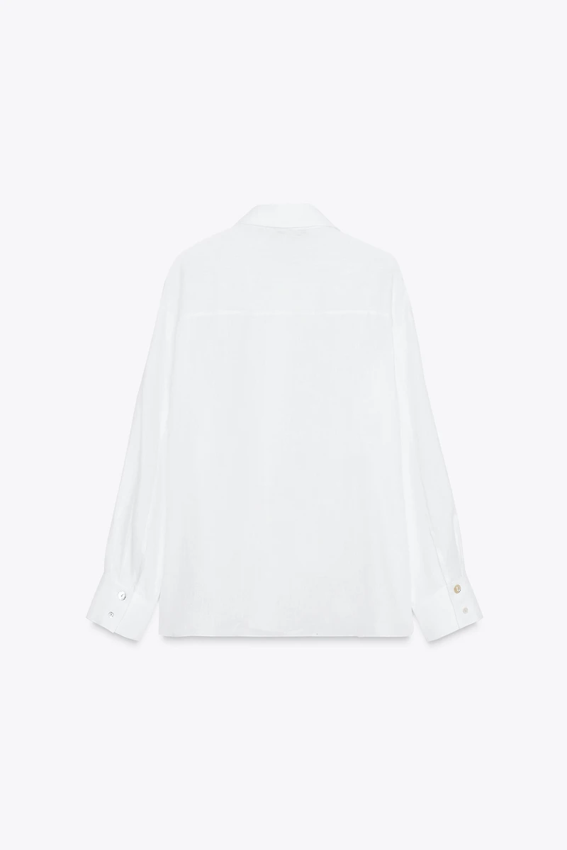 CHEMISE BOUTONS ASSORTIS 100 % LIN